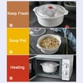 thumbnail image 5 of Microwave Bowl with Lid, Heating Dish, Noodle Bowl, Storage Plate, Soup Bowl with Handle, Easy To Store, Bpa Free, Microwave Cookware Kitchen Supplies, College Dorm Essentials for Boys Girls, 5 of 8
