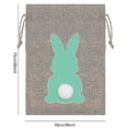 thumbnail image 2 of 24 Pcs Easter Bunny Drawstring Linen Pouch Bags Easter Egg Hunts Candy Treat Gift Rabbit Storage Bags Kids Easter Party Favor, 2 of 4