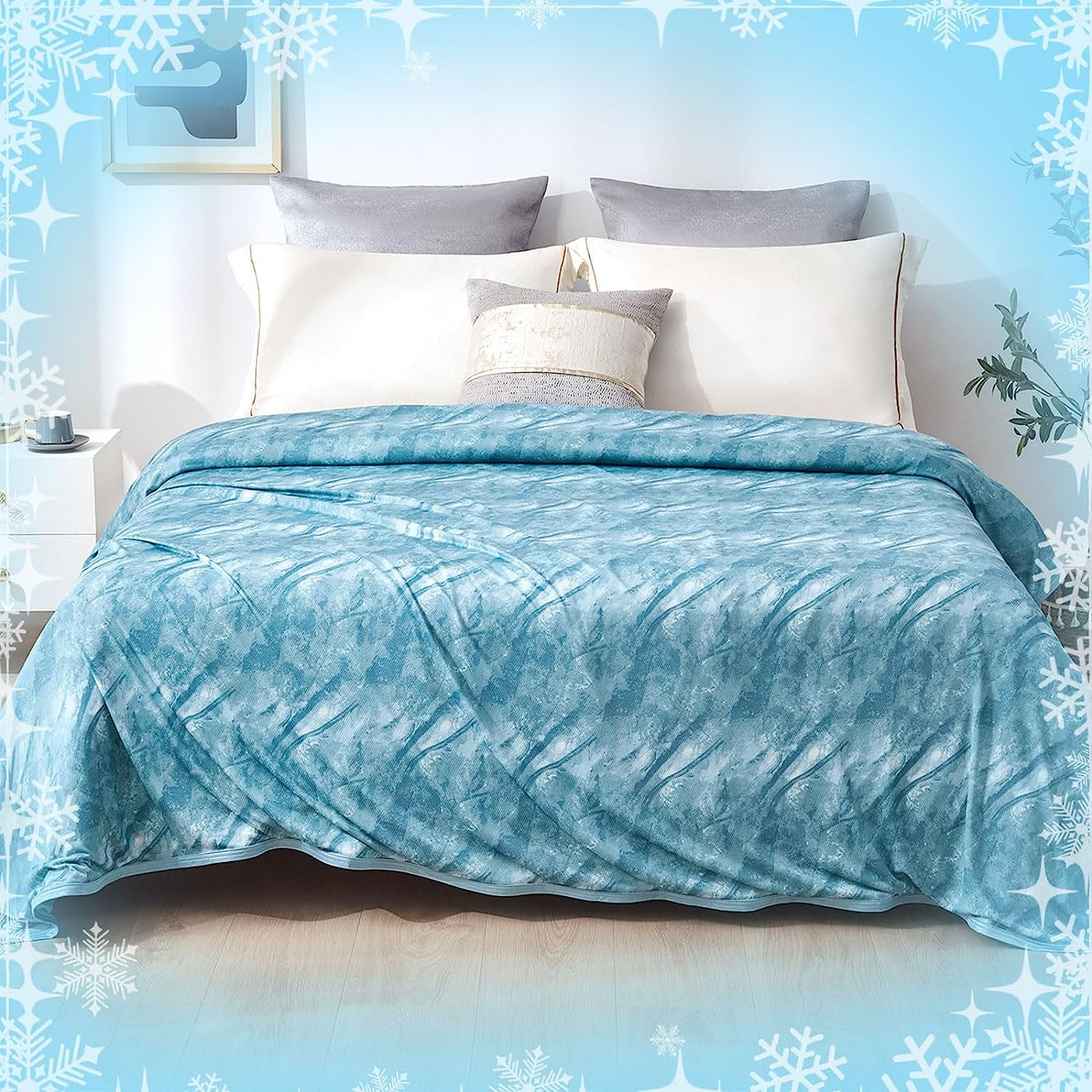 Tametra Cooling Blanket for Hot Sleepers,Tiedye Decorative Weighted