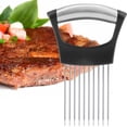 thumbnail image 3 of Cortador y Rebanador de Cebolla de Acero inoxidable con asas antideslizantes para cocino fácilmento, 3 of 7