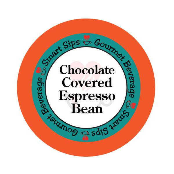 Smart Sips Coffee Chocolate Covered Espresso Bean Flavored Single Serve