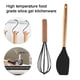 thumbnail image 3 of 2 utensilios de cocina de silicona con mango de madera, no tóxicos y antiadherentes, resistentes al calor y aptos para lavavajillas, 3 of 5
