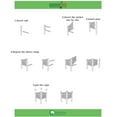 thumbnail image 7 of Outdoor Vinyl Corner Edge Gate for Garden Lawn Fence Yard Border, White, 7 of 7