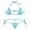 Light Blue, variant on Levmjia Women's Lingerie Set Backless Adjustable Bralette and Thong Solid Color Comfortable Breathable Dating Sleep Daily Wear
