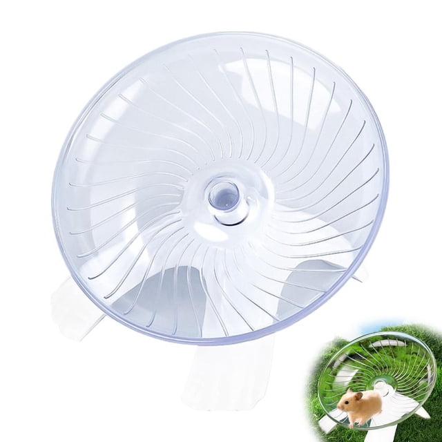 Pet Exercise Running Wheel for Hamsters Gerbils Small Animals, Quiet & Safe Plastic Spinner, White Blue Activity Toy, Multiple Sizes Available for Rodents