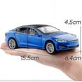 thumbnail image 2 of 1/32 Tesla Model S Suv Toy Car Model Diecast Alloy Metal Miniature Sound Light Pull Back 1:32 Collection Gift For Boy Kid, 2 of 5