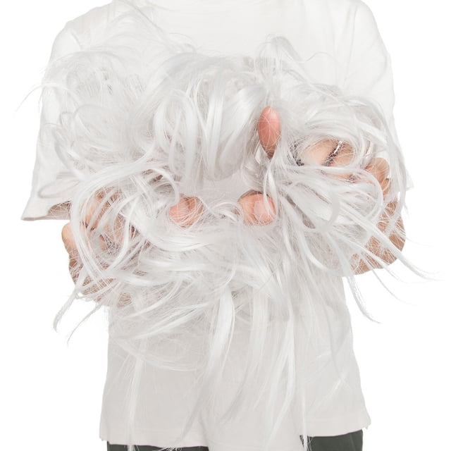 S-noilite Chignon Ondulé Duveteux Chouchous Extension de Cheveux Synthétiques pour Femmes