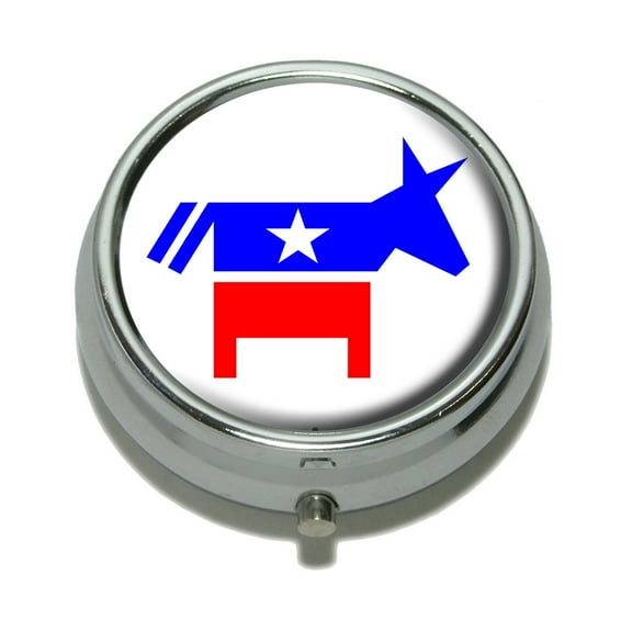 Democrat Donkey Pill Box
