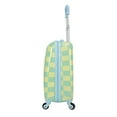 thumbnail image 5 of CRCKT Kids Boy 21" Checker Hardside Carry-on Luggage With 360 Spinner Wheels, Buzzing Bees, Neon Yellow and Blue, 5 of 10