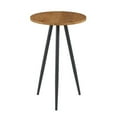 thumbnail image 5 of Pemberly Row 16" 3-Leg Glam Wood Side Table - English Oak / Black, 5 of 6