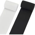 thumbnail image 1 of Banda elástica de punto de alta elasticidad, 6,6 yardas, 4 pulgadas de ancho, blanca y negra (3,3 yardas/color), 1 of 9
