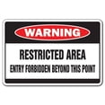 thumbnail image 1 of Restricted Area Warning Sign no Entry Keep Out Signs do not Enter Stay Out | Indoor/Outdoor | 17" Tall | Security Sign Office Warning Sign, Office, Business | SignMission, 1 of 1