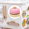 thumbnail image 1 of fastboy Sensory Busy Boards Accessories Bell Developmental Indoor Play Game Pink, 1 of 9