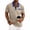Khaki, variant on CBASIHI Mens Waffle Knit Polo Shirts with Key Pocket- Casual Button Down Collar Short Sleeve Performance Summer Lightweight T-Shirt for Men Black Size S-3XL