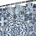 thumbnail image 3 of Blue Ethnic Geometric Pattern Shower Curtain 84"x72" ,Bathroom Decorative Shower Curtains Set with 12 Hooks,Modern Waterproof Washable Shower Curtain, 3 of 6