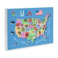 thumbnail image 4 of Stupell Industries United States Animal Map Travel & Places Painting Unframed Art Print Wall Art, 19 x 13, 4 of 8