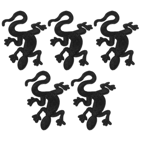 ETEREAUTY 5-Pack Black Iron- Clothing Patches for Repairs and Multi-Purpose Accessories
