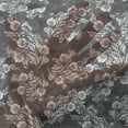 thumbnail image 3 of Damask Tulle Curtains with Rod Pocket, Blooming Flower Bouquets with Leaves in Contrasting Colors Bridal Composition, Sheer Drape for Wedding Party 2 Panels, 7 Sizes, Dark Taupe White, by Ambesonne, 3 of 3