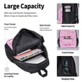 thumbnail image 4 of Easygdp Best Mom ever Mochila para Niños y Niñas con Set de Caja de Almuerzo y Estuche para Lápices 3 en 1, Mochila Escolar Estampada para Adolescentes, 4 of 7