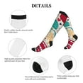thumbnail image 5 of Lsque London Symbols Pattern Sport Compression Socks for Men & Women 15-20 mmHg Knee High Nurse Pregnant Running Medical and Travel Athletic, 5 of 6
