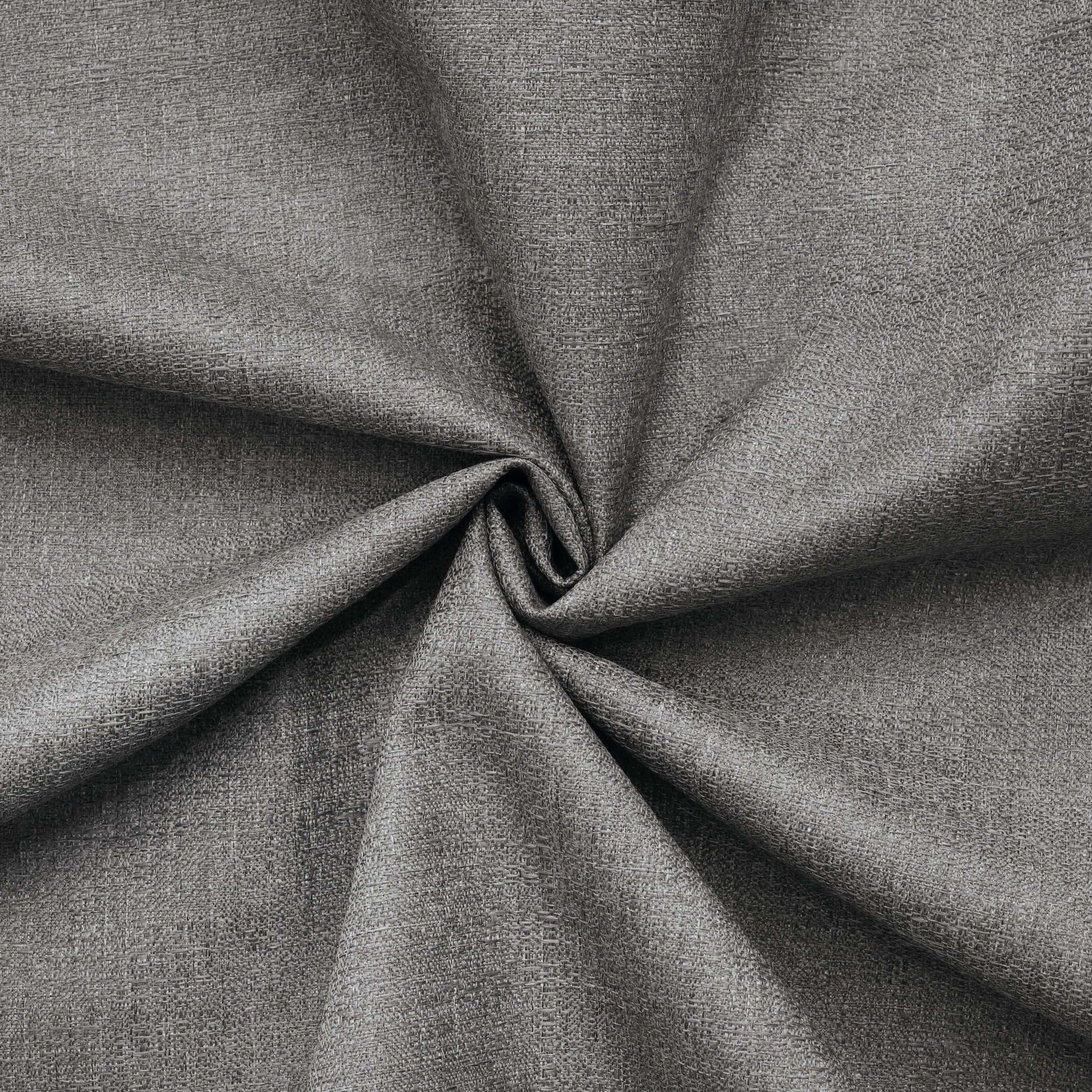 Barry Total Blackout Textured Dual Header Curtain Panel 52" x 84" in Silver