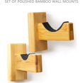 thumbnail image 2 of Baseball Bat Display Wall Mount, Softball Bat Rack for Horizontal Display, Solid Wood with Soft Felt and Hidden Screws, 2 of 5