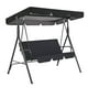 thumbnail image 4 of Silla de exterior con protección solar, asiento de relajación para jardín, impermeable, diseño plegable, estilo moderno, para patio, playa, portátil, duradera, fácil de montar, material sintético, re, 4 of 8