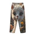 thumbnail image 5 of Daiia Adorable Llama In Flowers Women's Sleep Pant with Pockets and Drawstring,Pajama Pants-XX-Large, 5 of 9