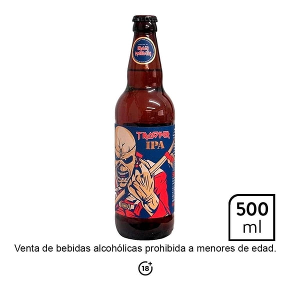 Cerveza Trooper Ipa estilo golden 500 ml