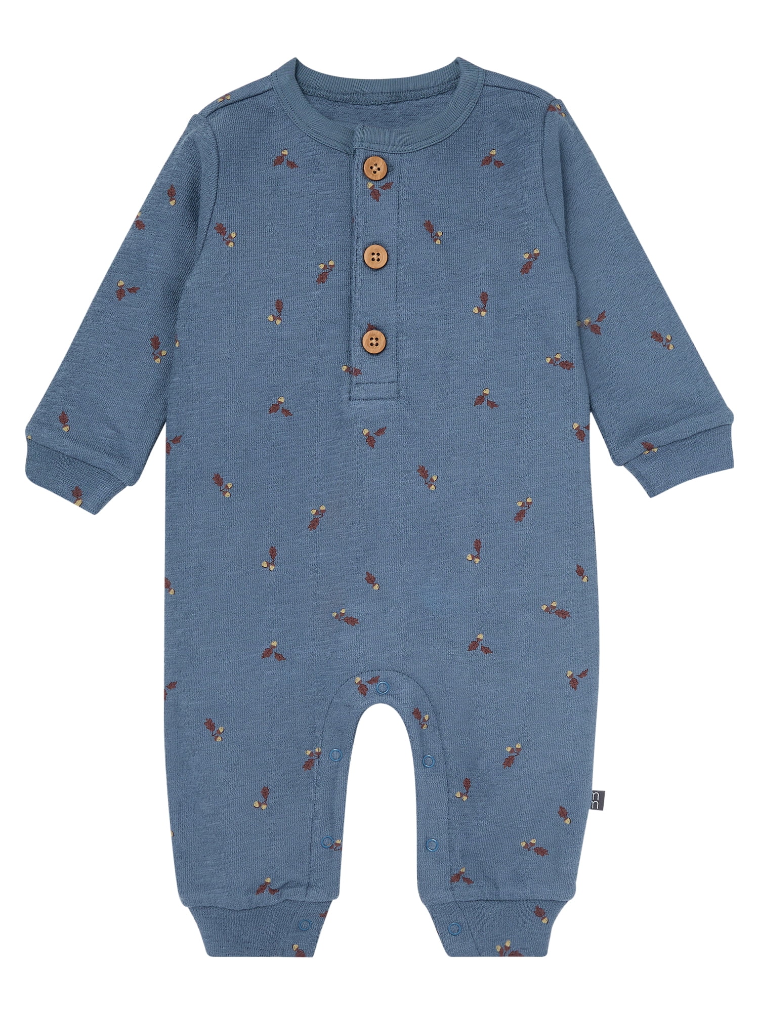 Modern Moments by Gerber Baby Boy Long Sleeve Slouch Romper, Sizes 0/3 Months - 24 Months