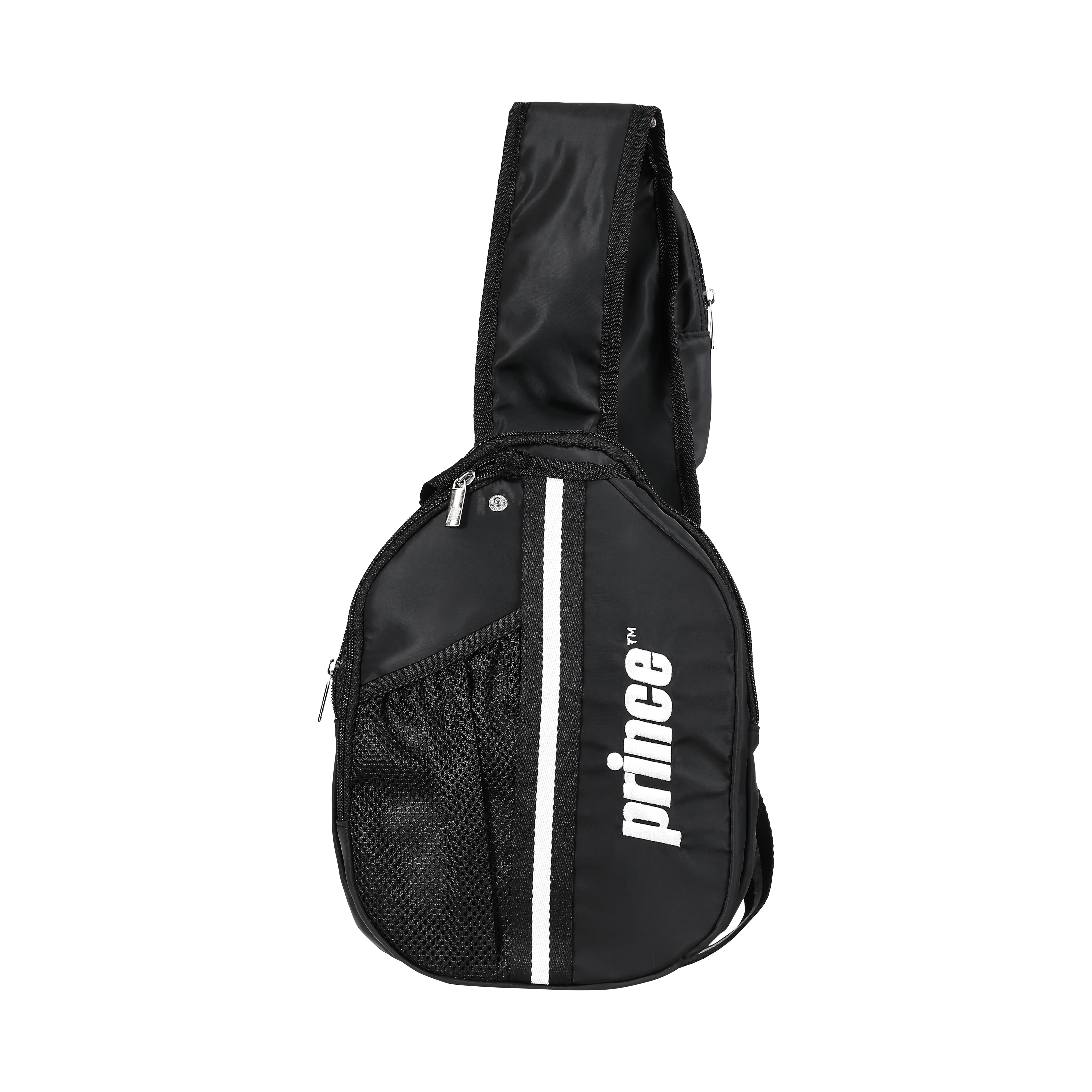 Prince Cross Body Paddle Bag, Black– Lightweight Sling Pickle ball & Paddle Sports Bag