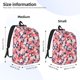 thumbnail image 2 of Disketp Japanese Cherry Blossoms Mochila de Lona Estampada, Mochila Escolar de Viaje Ligera para Estudiantes y Portátil-Medium, 2 of 5