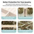 thumbnail image 3 of Map Section Portable Square Jewelry Box for Rings Earrings Necklaces Bracelets Girls Women Travel Organizer Decorative Display, 3 of 6