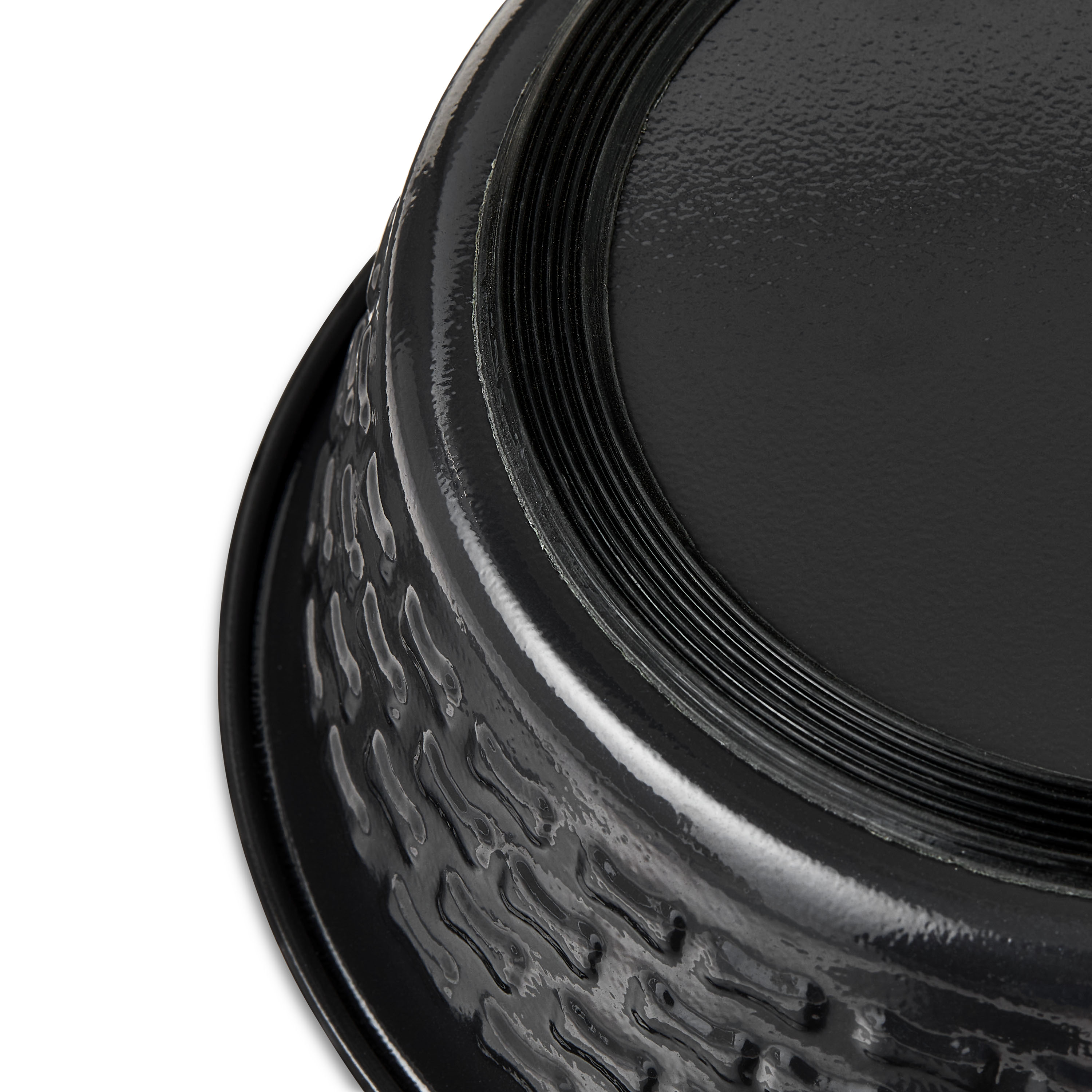 Vibrant Life Medium Stainless Steel Embossed Dog Bowl, Black Bones