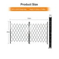 thumbnail image 2 of Extendable Aluminum Fence, Double Foldable Security Gate Mobile Folding Scissor Gate Portable Safety Barrier with Casters Retractable Driveway Gates Portable Barricade Gate, 2 of 9