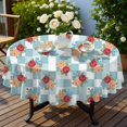 thumbnail image 4 of Pioneer Flower Floral Print Pattern Round Tablecloth 60 X 60 Inch, Wrinkle Resistant Wipeable Table Cloth for Kitchen Dining Picnic Patio Party, 4 of 6