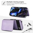 thumbnail image 2 of Dteck Magnetic Detachable Wallet Case for Google Pixel 9/9 Pro,Luxury Leather 2 in 1 Case Compatible with Mag Safe Card Slot Pocket Stand Shockproof Cover for Google Pixel 9/9 Pro,Purple, 2 of 5