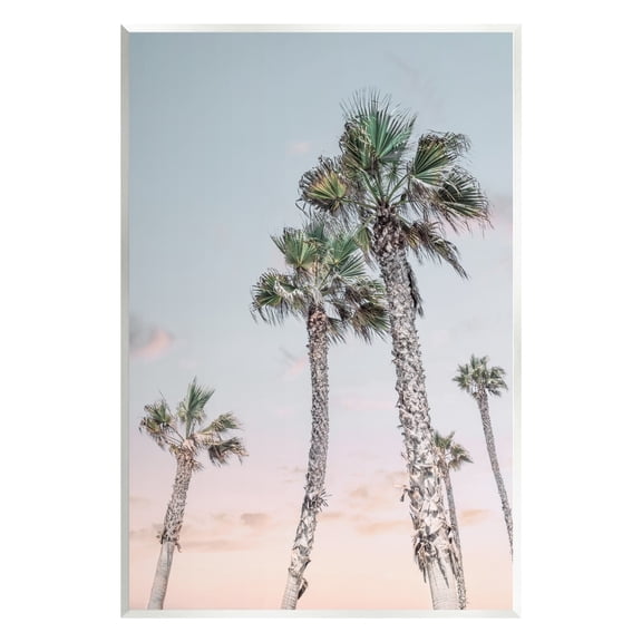 Stupell Industries Tall Tropical Palm Trees Clear Sunset Sky Photograph Unframed Art Print Wall Art, Design by Natalie Carpentieri