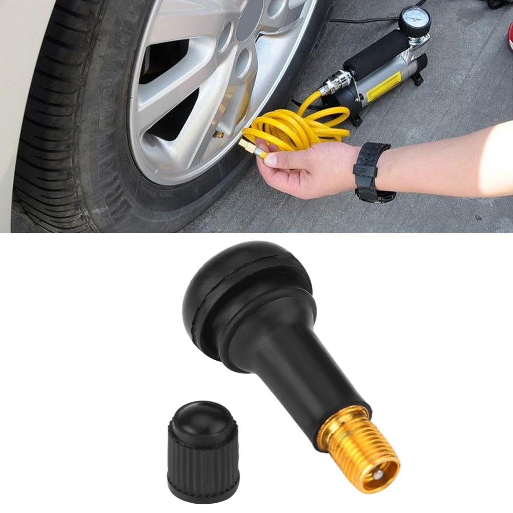 Lot De 50 Valves TR413 Pour Pneus Voiture/moto - Caoutchouc Et Aluminium, Trou De Jante 11.5mm - 11