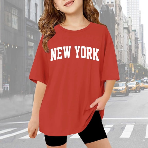 Gaexia Girls Short Sleeve Shirt Floral Print Blouse Tops Pull-On Back To School Tops for Casual Girl Clothes Outifit School Uniform,Red