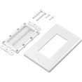 ZoeRax Brush Wall Plate, Cable Pass Through Insert for Low Voltage