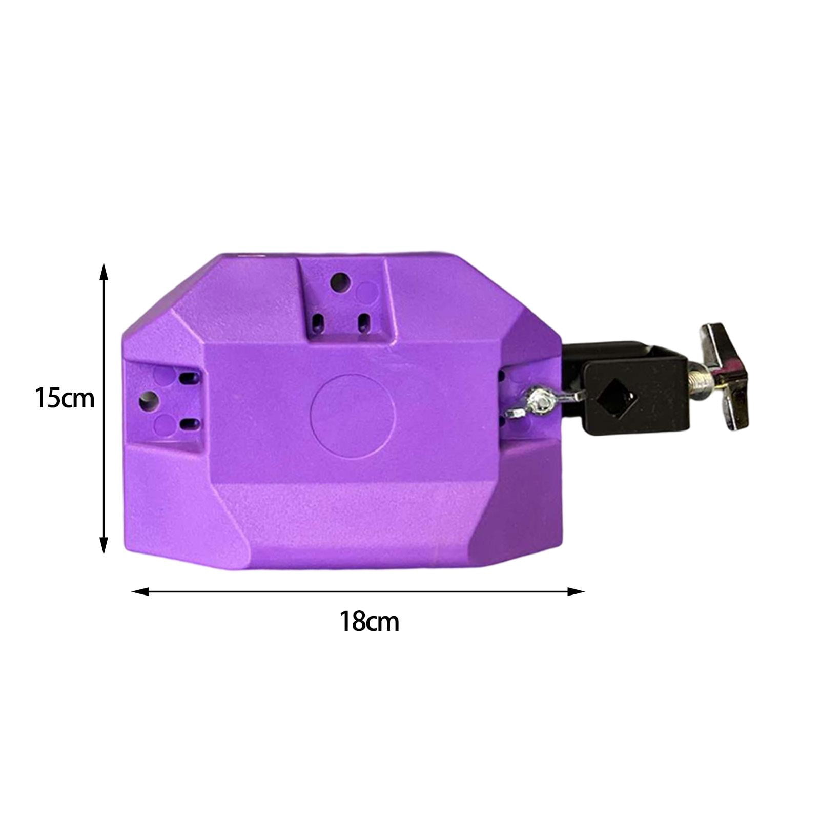 LeeQinersw High and Low Sound Latin Drum Instrument for Cow Bell Bracket Musical Percussion Violet