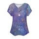 thumbnail image 4 of Camiseta de Manga Corta Suelta con Cuello en V Impresa, Blusa Casual para el Hogar Y el Uso Diario, 4 of 4