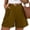 Brown, variant on BUIGTTKLOP Womens Dress Shorts Casual Elastic Waist Wide Leg Suit Tailored Shorts Summer Dressy Work Shorts with Pockets