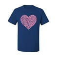 thumbnail image 2 of Wild Bobby, Pink Ribbon Heart, Breast Cancer Awareness, Men Graphic Tee, Royal, Large, 2 of 5