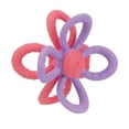 thumbnail image 2 of Nuby Fun Loops Silicone Teether Toy for Babies and Toddlers, Pink & Purple, 2 of 8