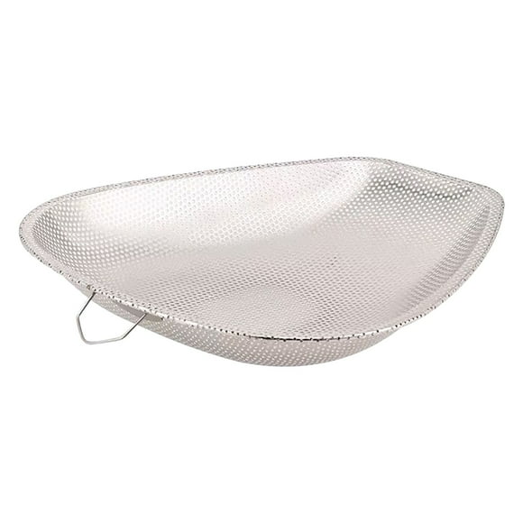 EGNMCR Water Filters Stainless Steel Dustpan For Draining Vegetables Convenient And The Back Hook Is Easy To Store And Can Be Easily Cleaned With A Rinse Drainage basin
