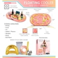 thumbnail image 3 of Enfriador Flotante Inflable POZA Oro Rosa con Confeti 99x58 cm, 3 of 8