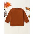 thumbnail image 4 of RUINIXCW Toddler Baby Girl Boy Halloween Sweatshirt Outfit Newborn Infant Fall Winter Sweatshirt Mama's Pumpkin Print Long Sleeve Pullovers Shirt Top, 4 of 8