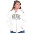 thumbnail image 4 of Popeye Vintage Varsity New York Zip Up Hoodie Men's Women's Brisco Brands M, 4 of 5